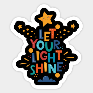 Let your light shine Sticker